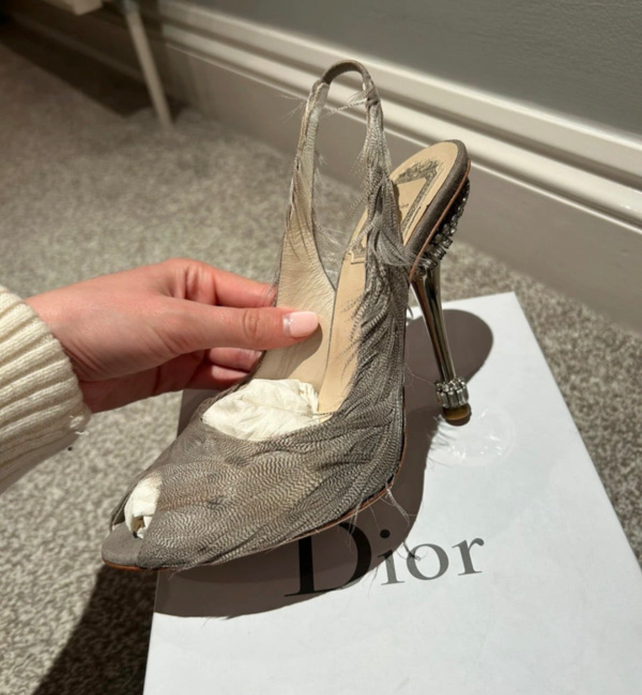 Dior Feather Heels - 36.5/37