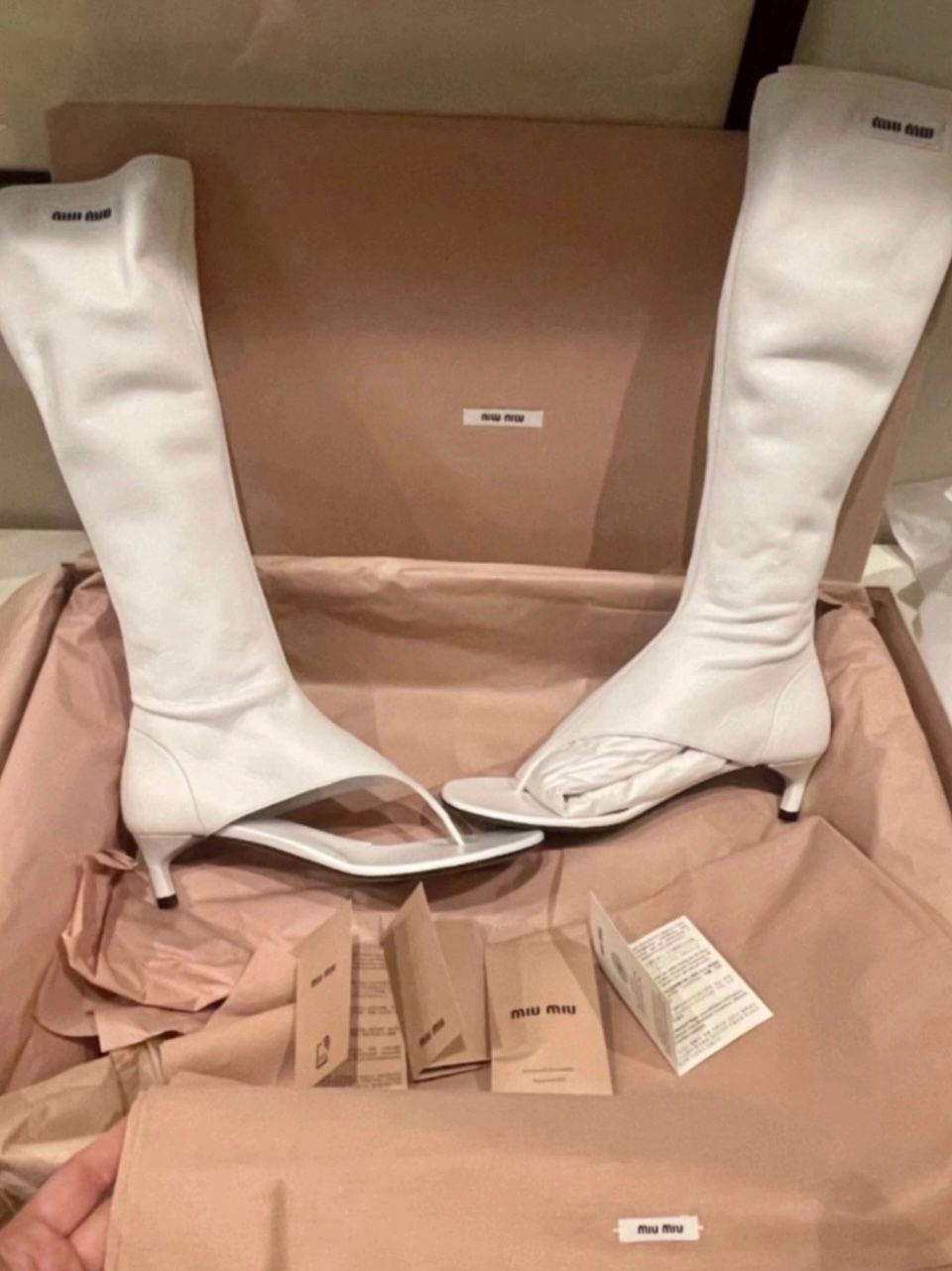 Miu Miu Thong Boots Brand New - 37