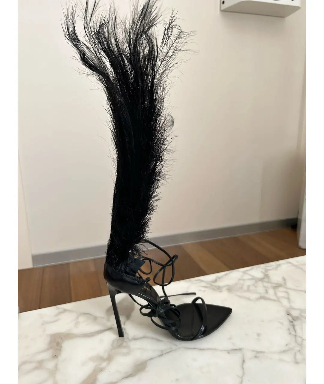 Saint Laurent Jamie Feather Heel - 40.5