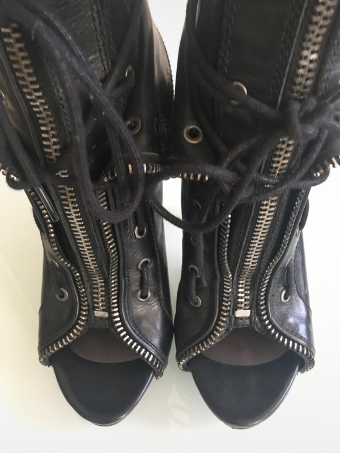 Alexander Wang Freya Lace Up Boot - 38