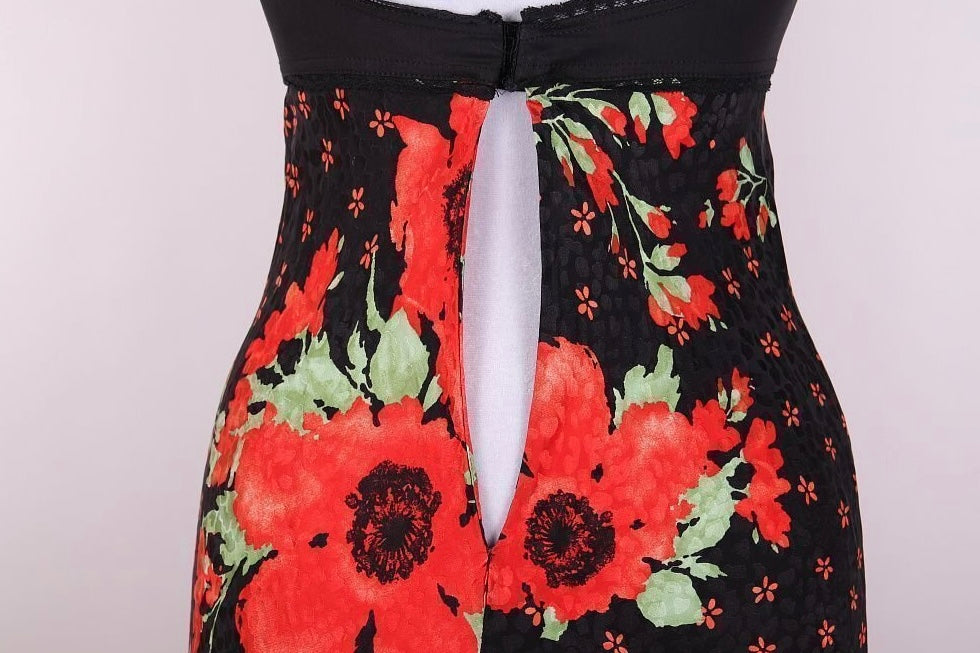 Dolce & Gabbana Silk Poppy Dress - S