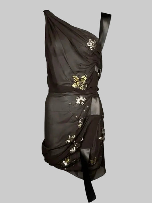 Dior Galliano S/S 2006 Silk Embellished Dress - S