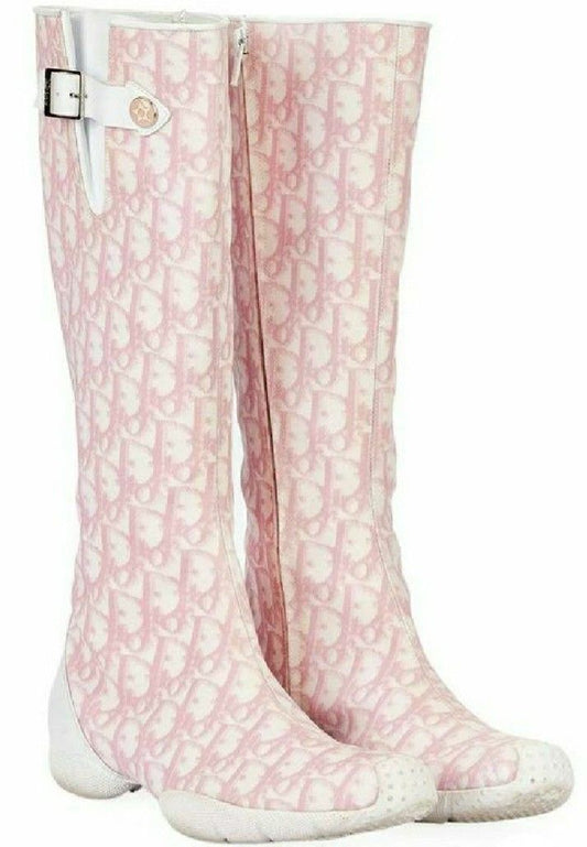 Dior Trotter Monogram Boots - 38