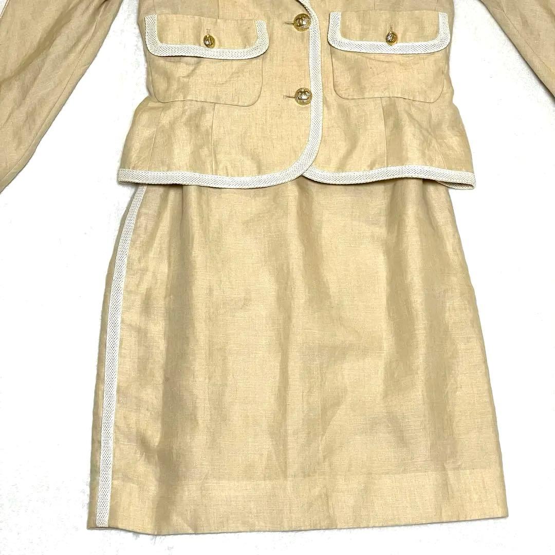 Chanel 1990s Linen Blazer Set - M
