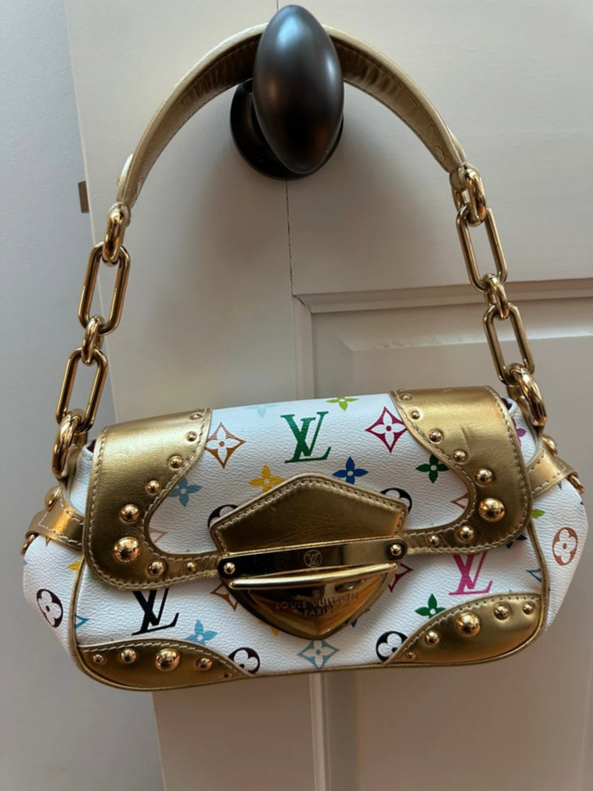 Louis Vuitton Marilyn Bag with Gold Detailing