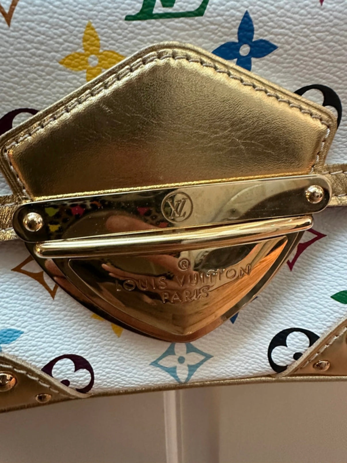 Louis Vuitton Marilyn Bag with Gold Detailing
