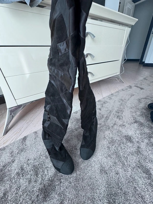 Chanel Patchwork Boots - 39