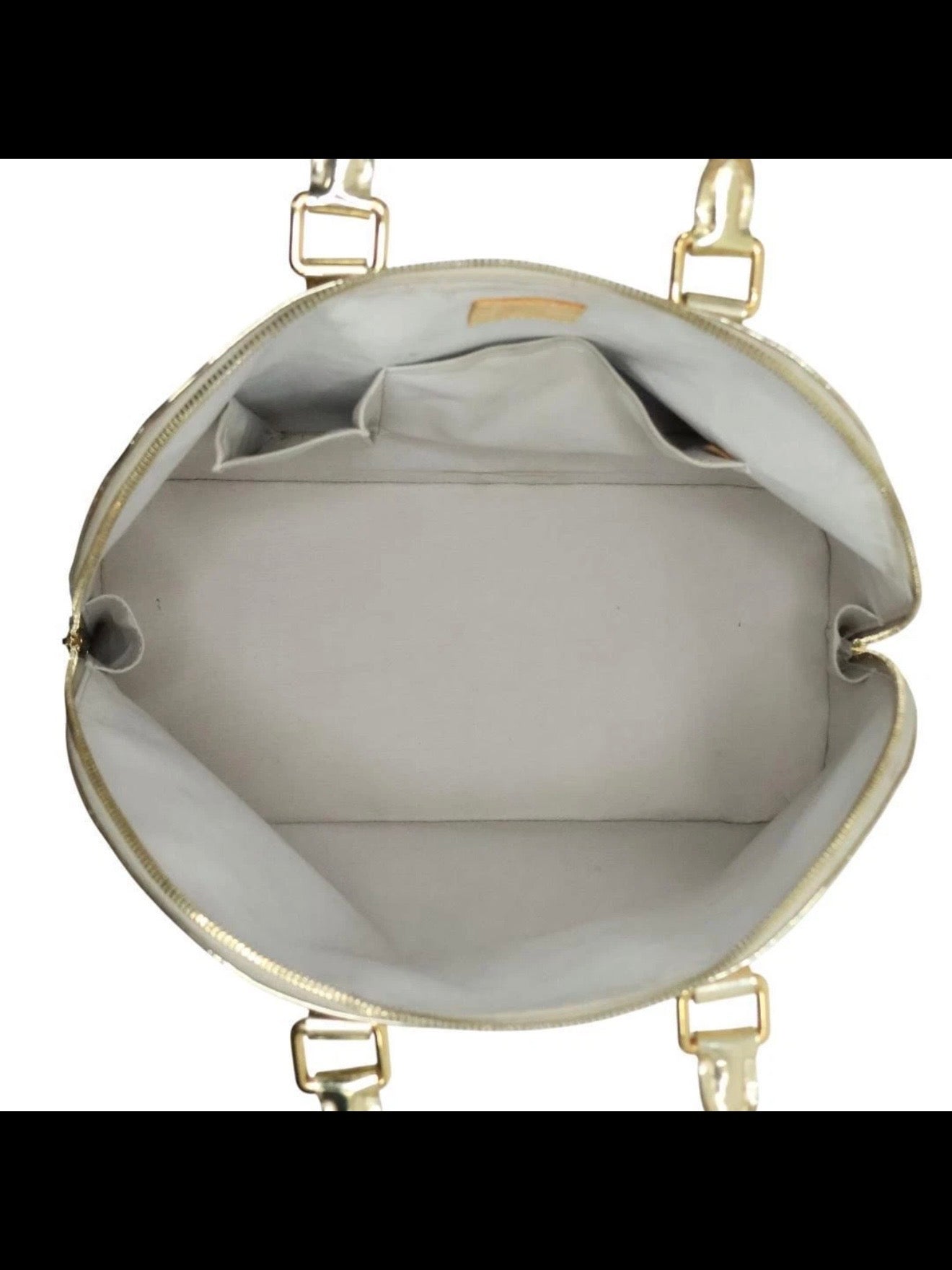 Louis Vuitton Alma Handbag Monogram Miroir PVC Gold
