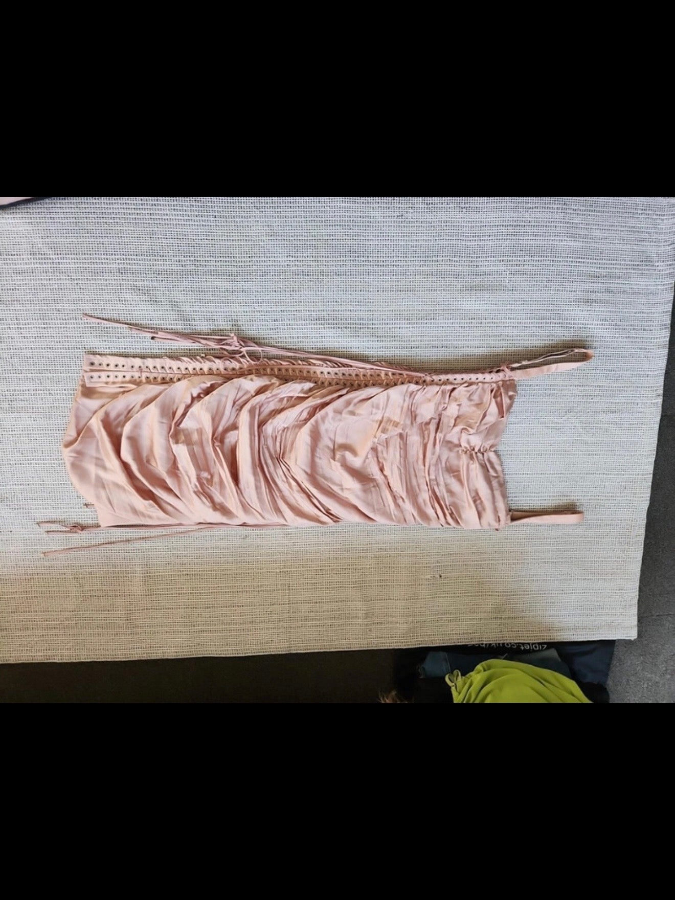 Dolce & Gabbana Runway Satin Lace Up Dress - L