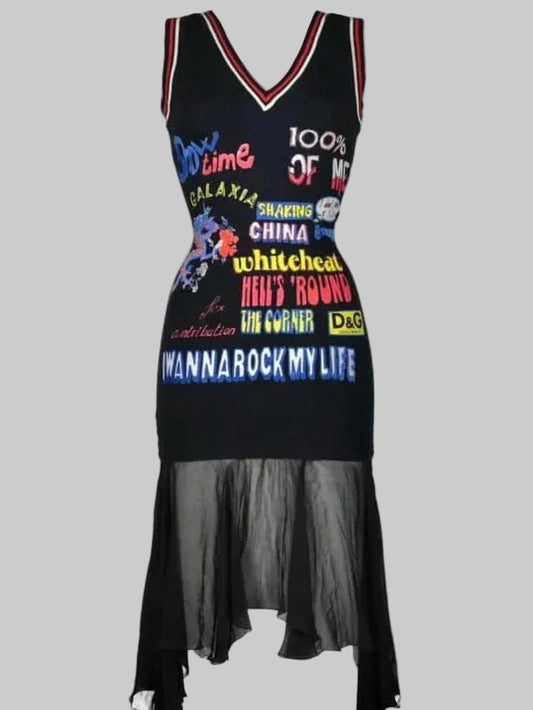 D&G 2003 Graffiti Dress - S