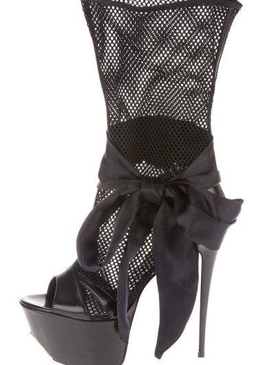 Gianmarco Lorenzi Fishnet Platform Heels - 35/36