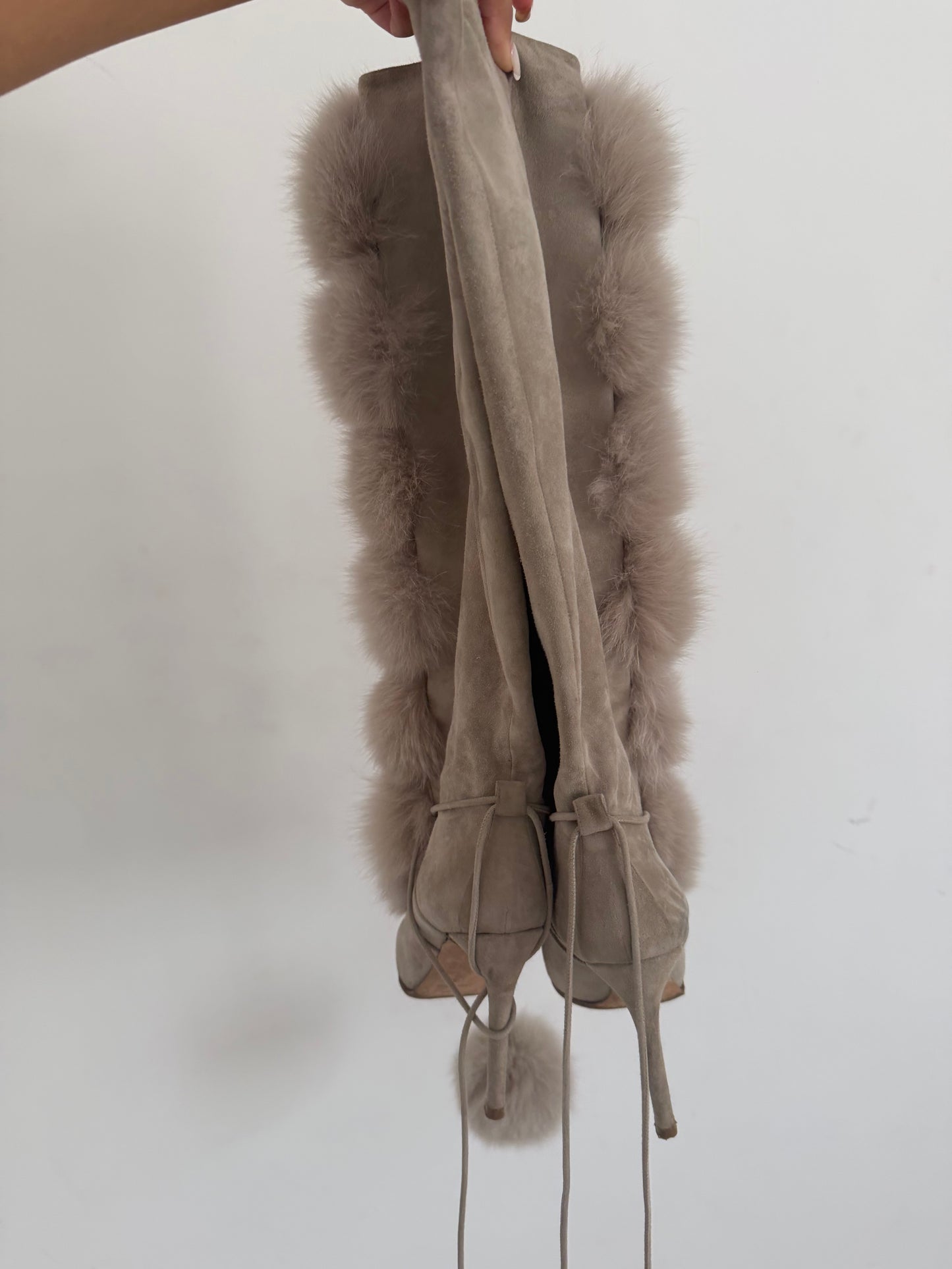 Jimmy Choo Fur Boots - 38/39