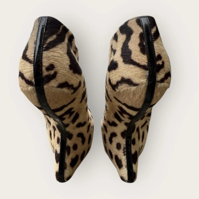 Giuseppe Zanotti Pony Hair Wedge Heels - 38.5