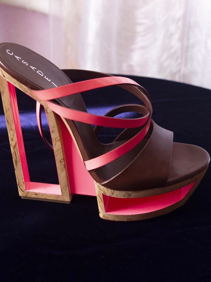 Casadei Perspex Wedge Heel Pink - 40