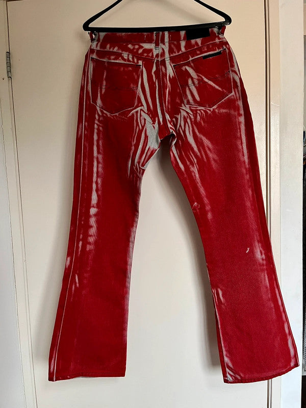 Cavalli Marble Print Jeans -S/M