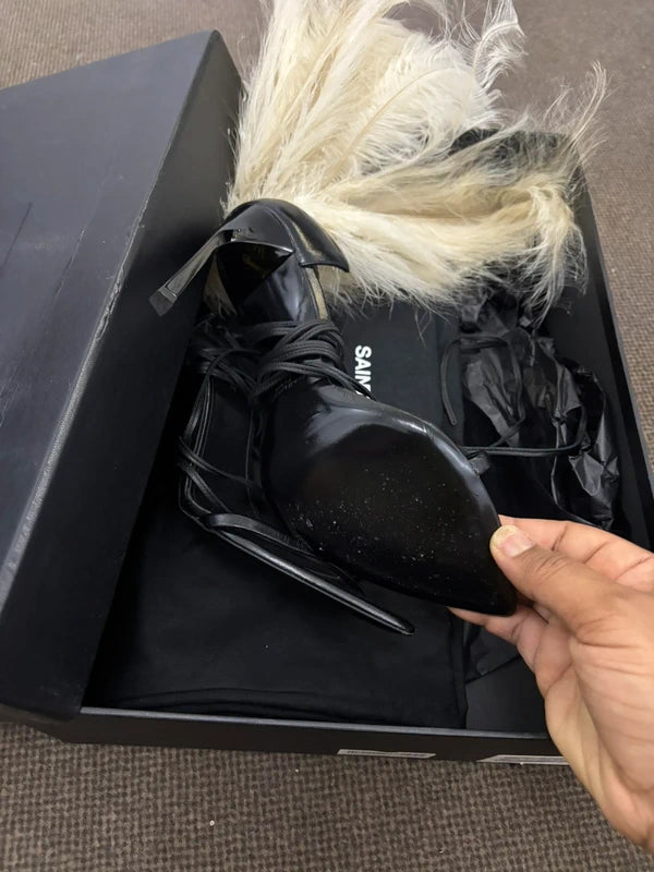 Saint Laurent Jamie Feather Heel - 39/40