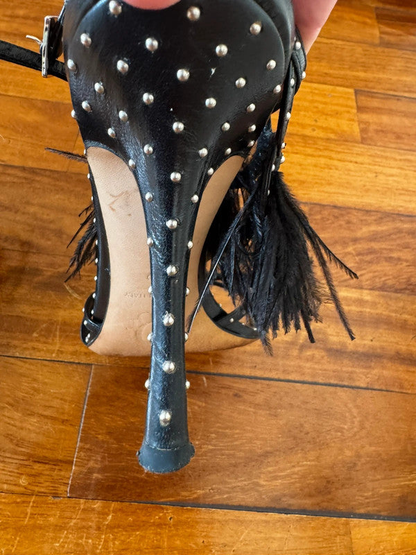 Dior Galliano Feather Heels - 39