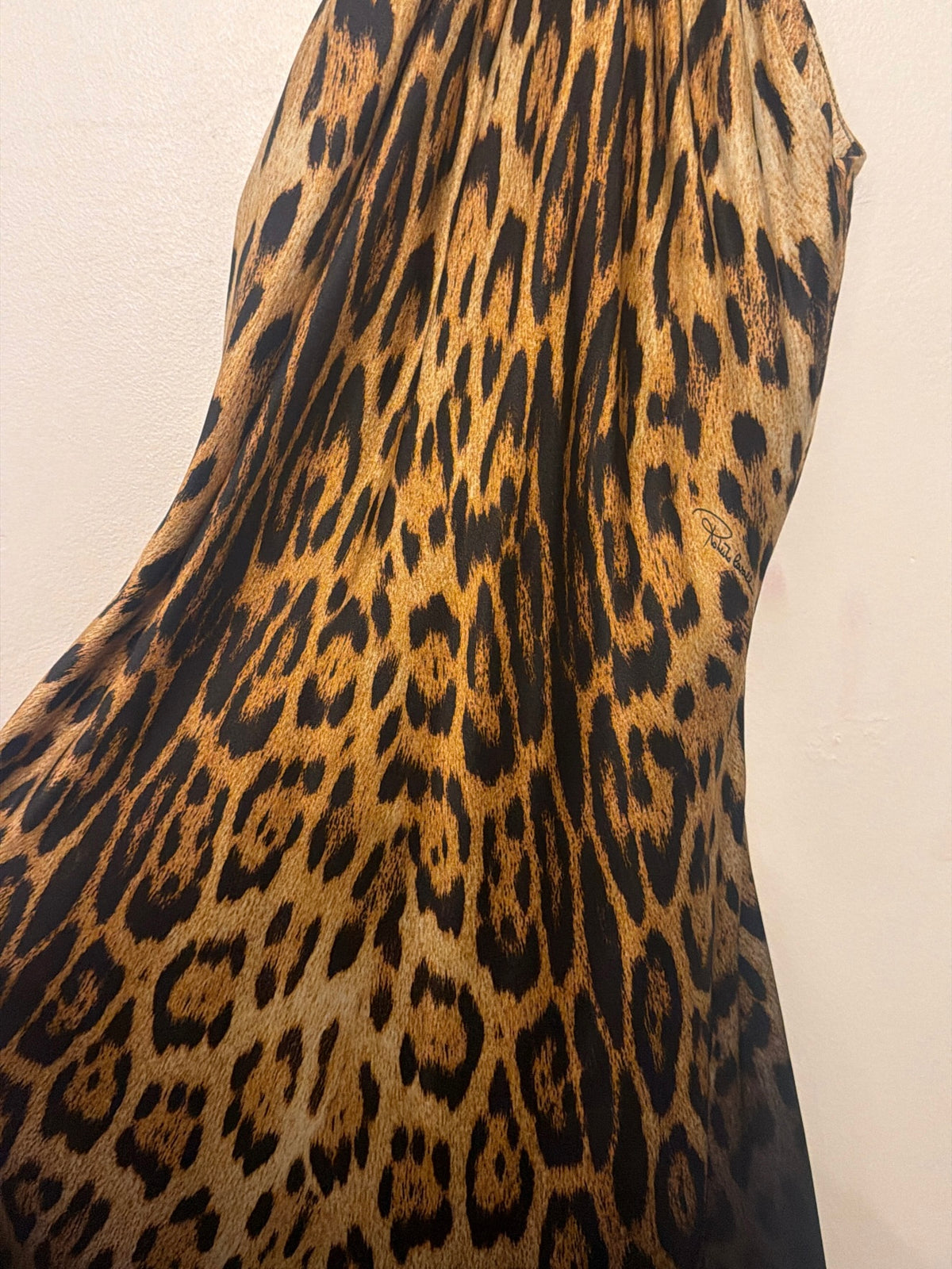 Roberto Cavalli S/S 2002 Silk Leopard Print Dress - S