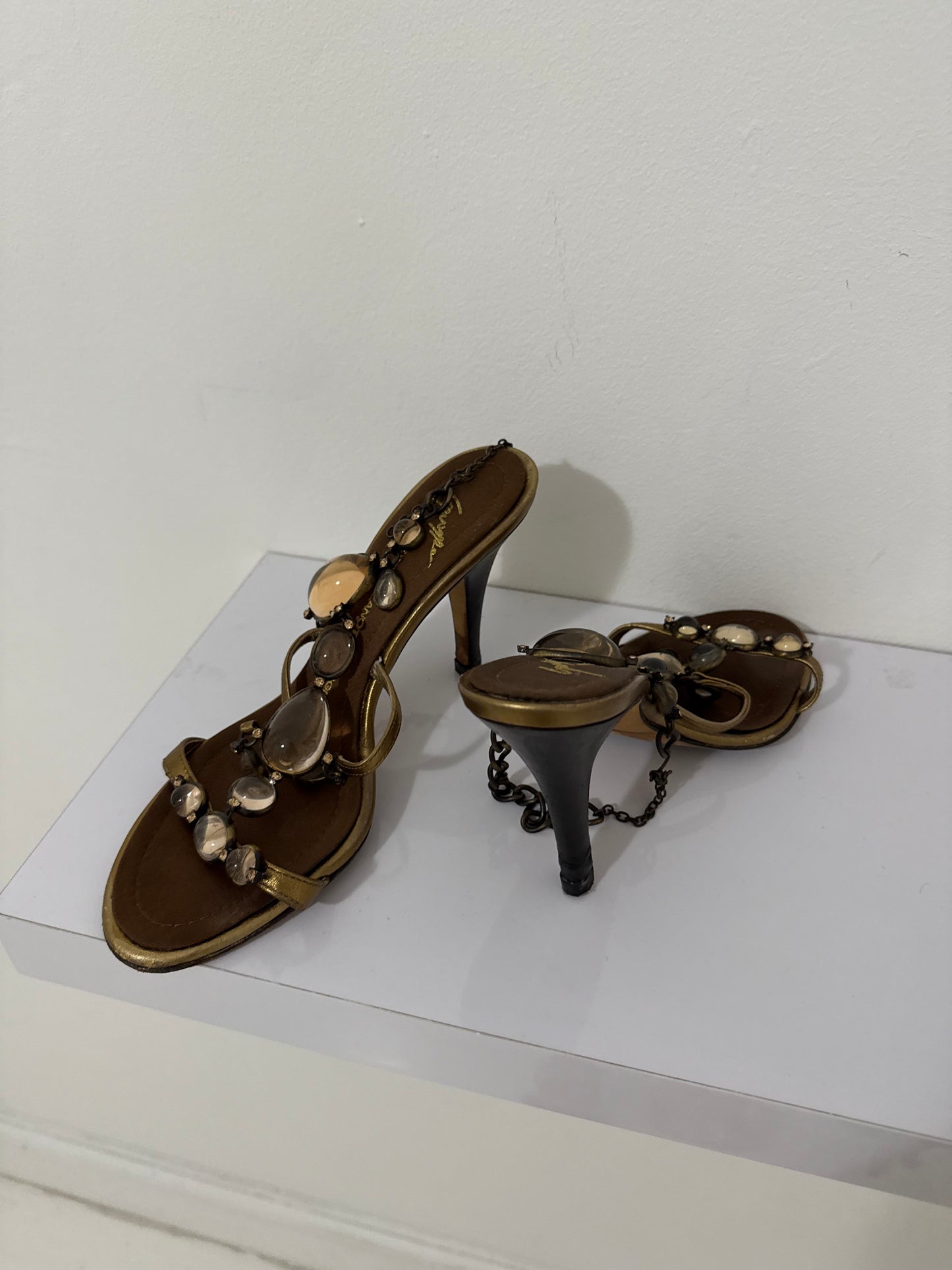 Giuseppe Zanotti Beaded Heels - 37/37.5