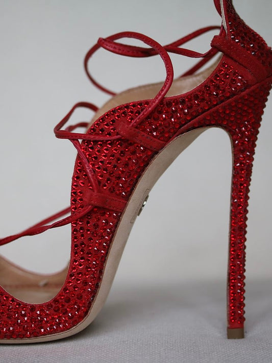 Dsquared2 Sequin Riri Lace Up Heels - 37