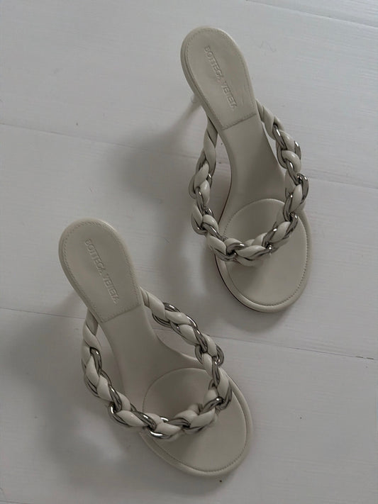 Bottega Veneta Braided Leather Mules Brand New - 35.5-39.5