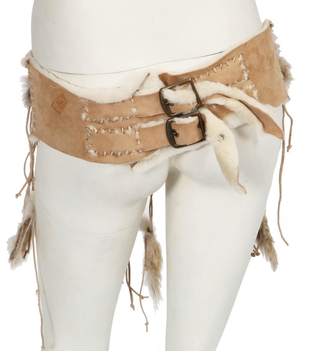 John Galliano SS 2002 Fur Belt - S