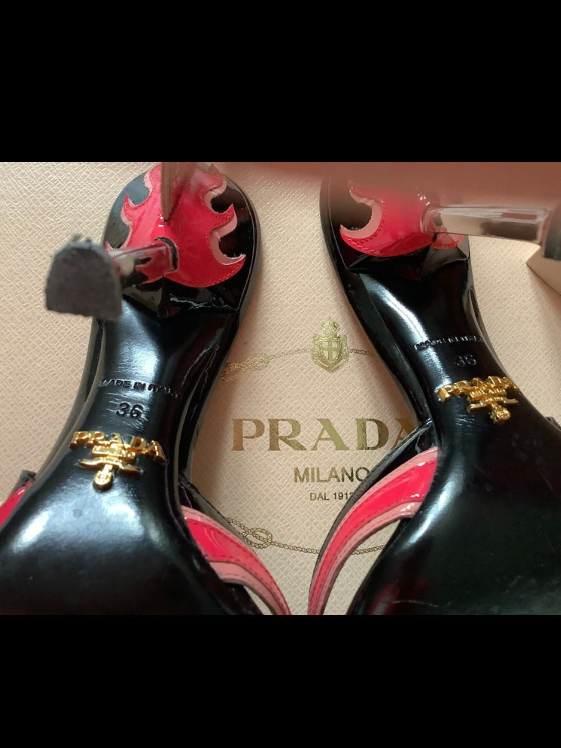 Prada Flame Heels - 36