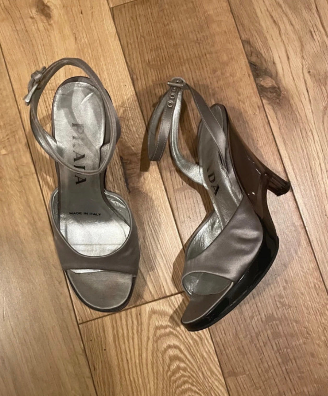 Prada Lucite Wedge Heels - 35.5/36