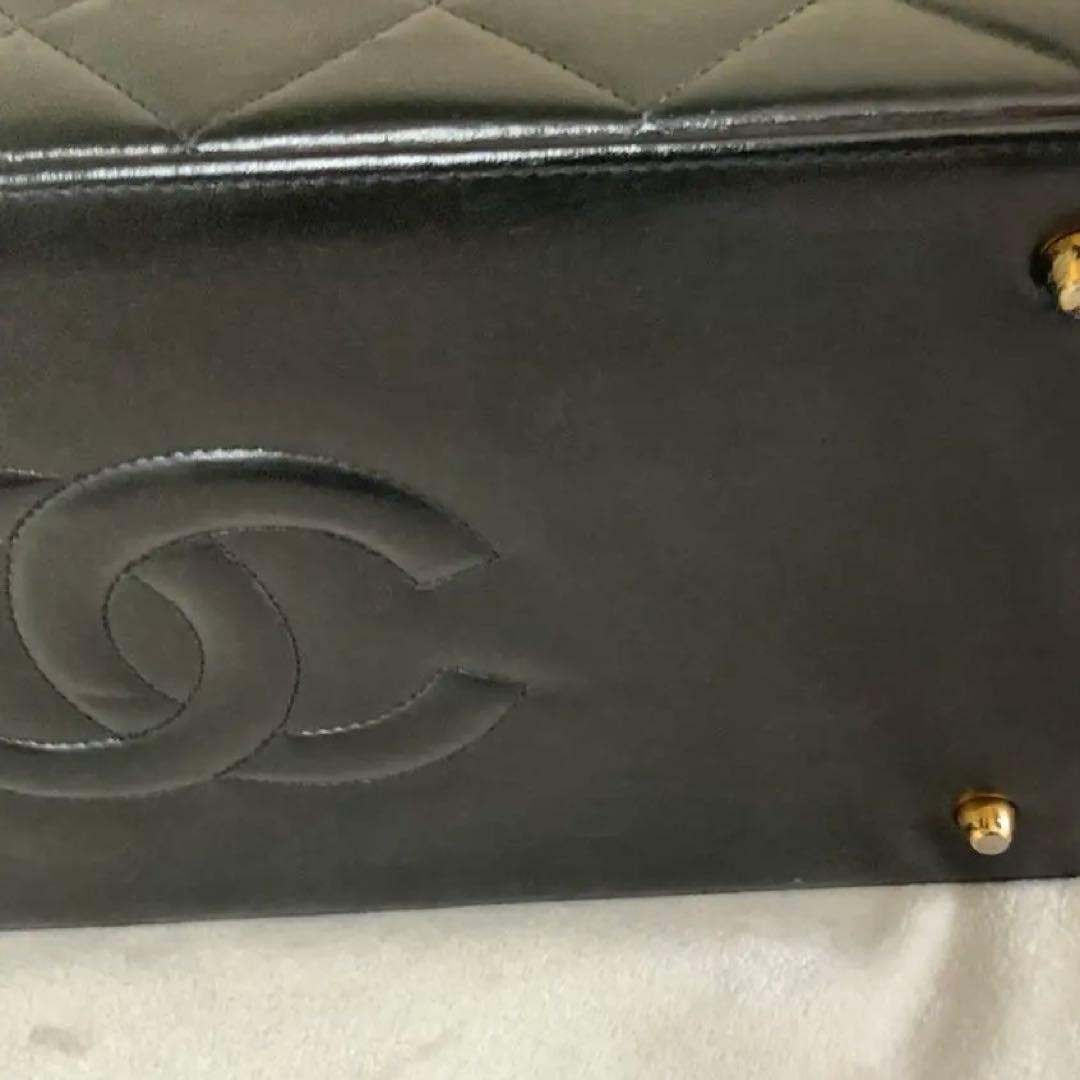 Chanel Vintage 1992 Black Quilted Lambskin Vanity Bag