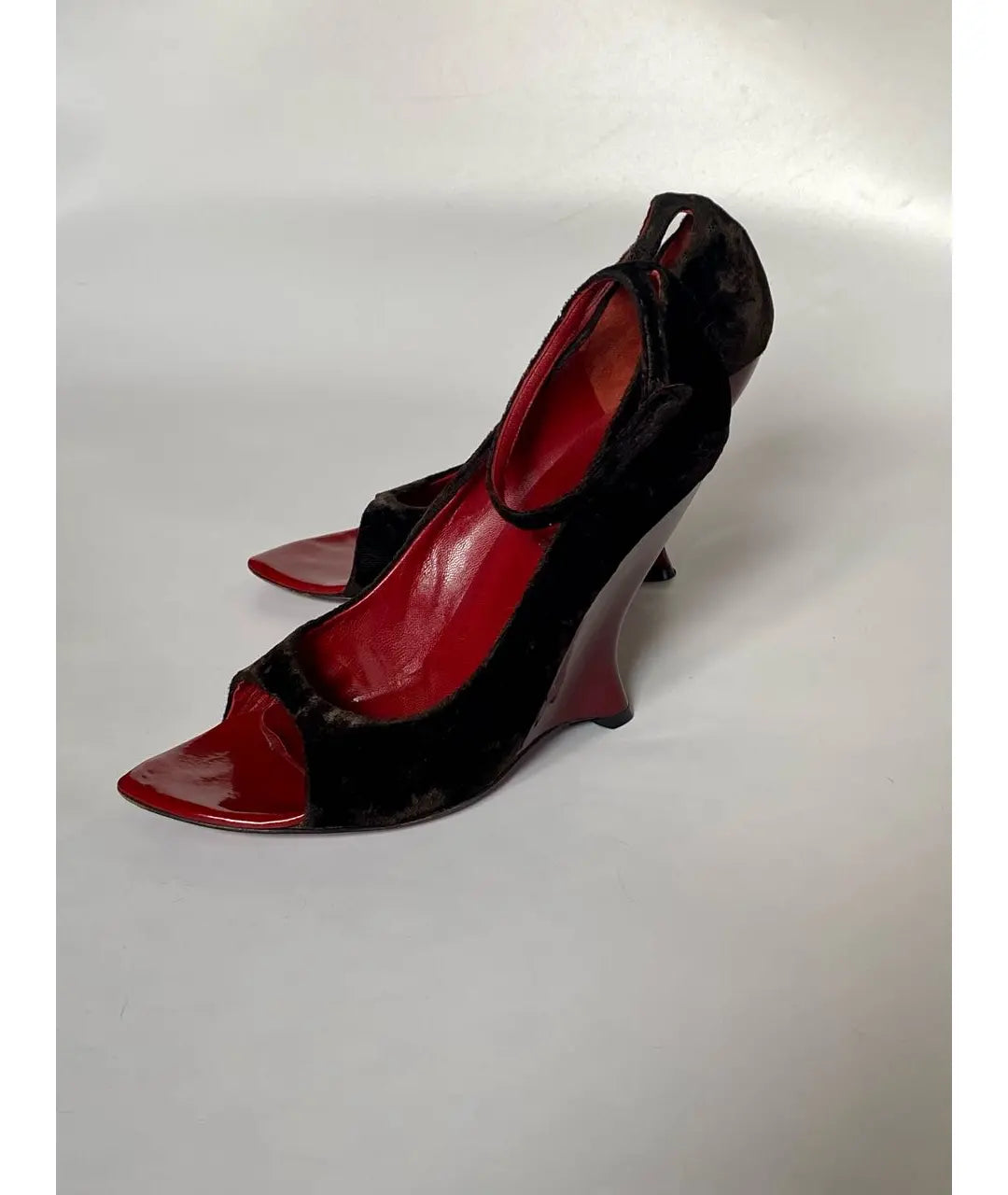 Yves Saint Laurent by Tom Ford Velvet Wedge Heel - 36.5/37 + 40/40.5