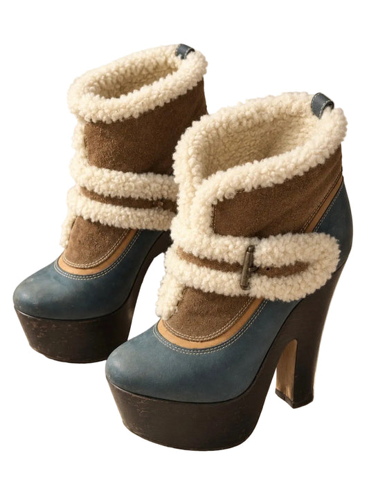 Dsquared2 Shearling Boots with Heel - 36, 36,5 & 38