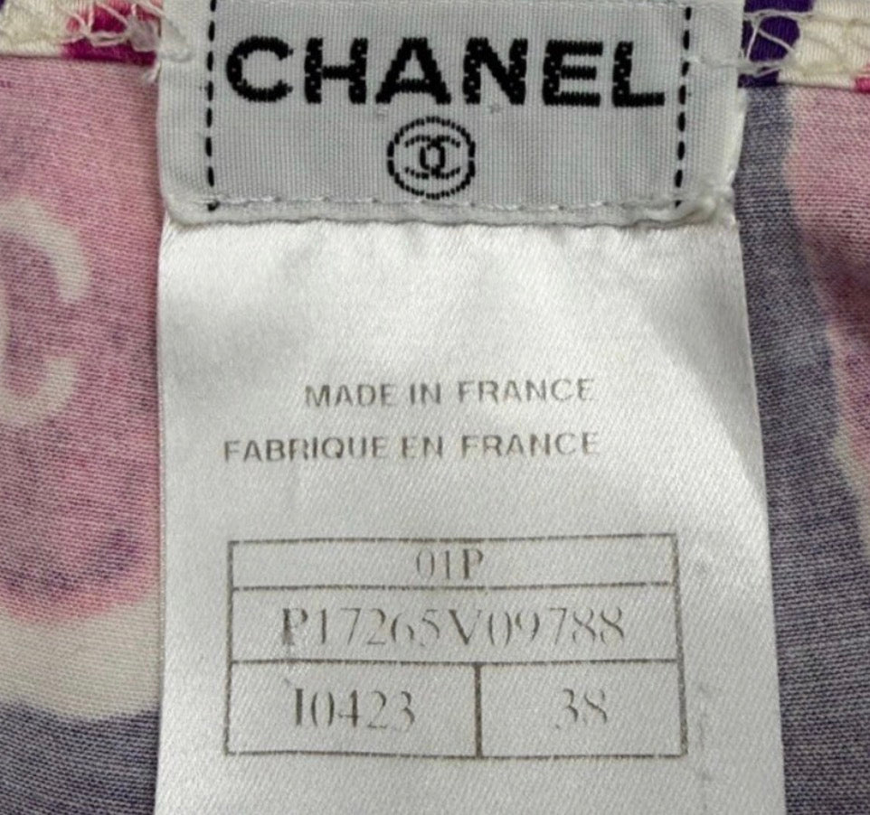 Chanel 2001 Watercolour Capri Pants - XS