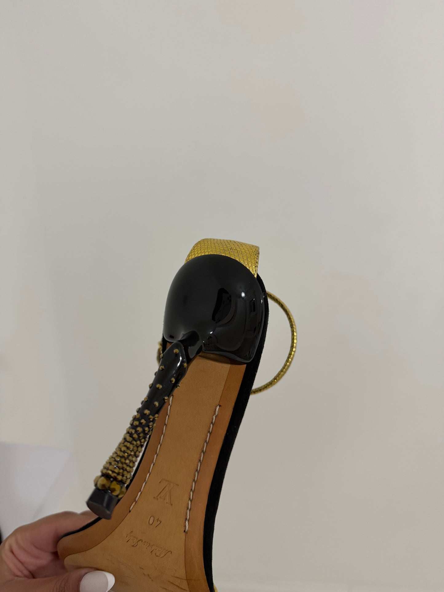 Louis Vuitton by Marc Jacobs Horse Leg Embellished Heel Brand New - 40