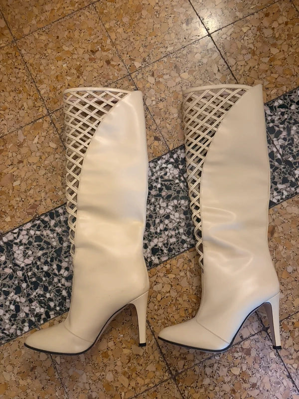 Gucci 2012 Laser Cut Out Boots - 39