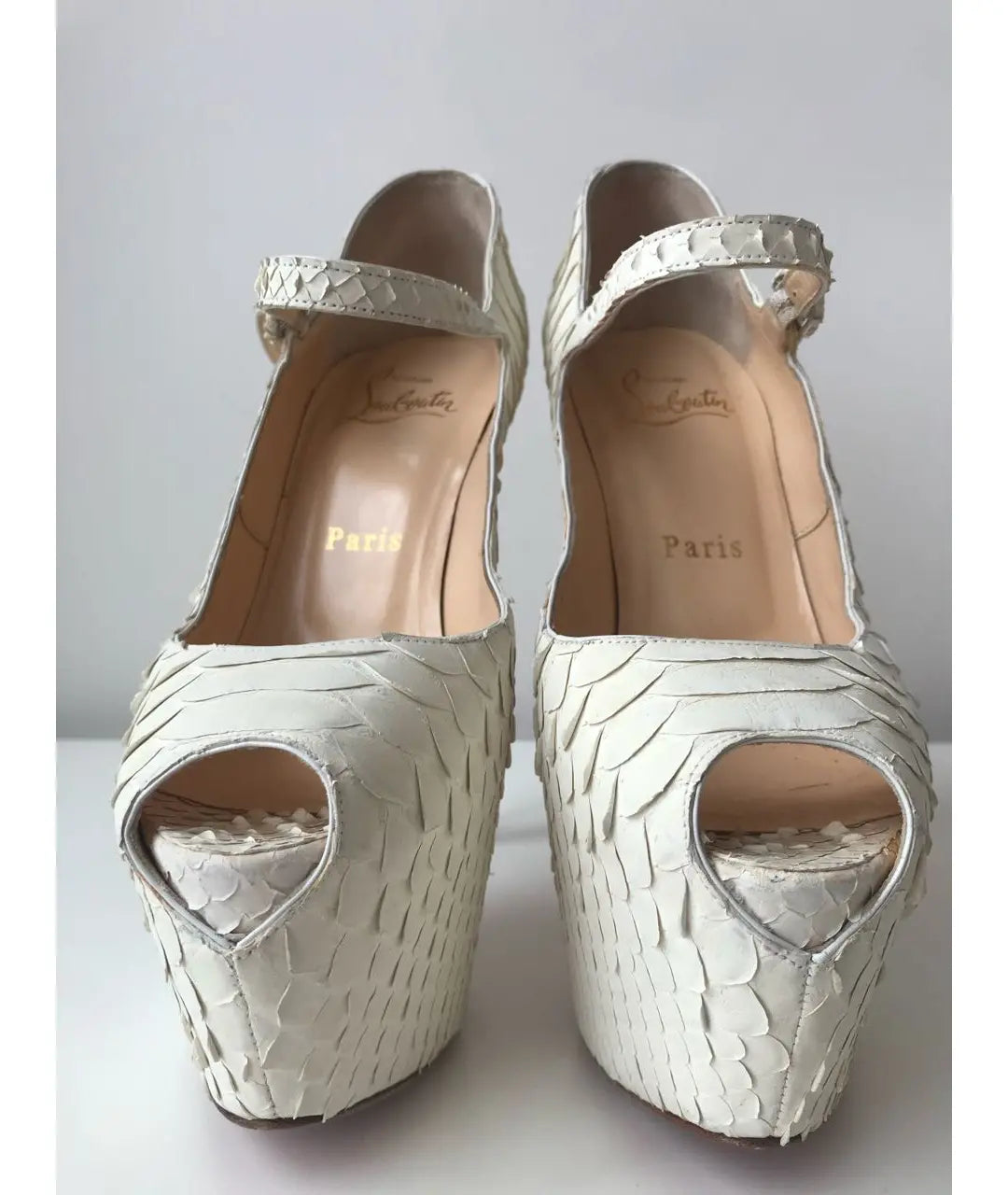 Christian Louboutin Lady Highness Python Heels - 36.5
