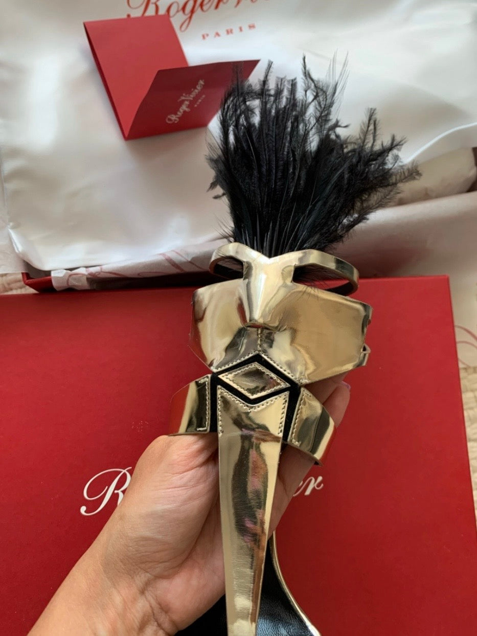Roger Vivier Feather Heels Brand New - 35/36