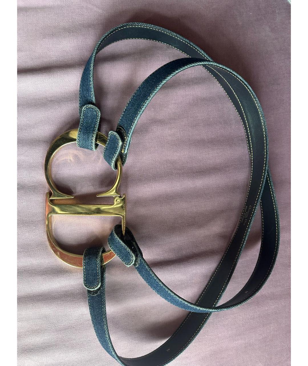Dior CD Oversized Denim Belt