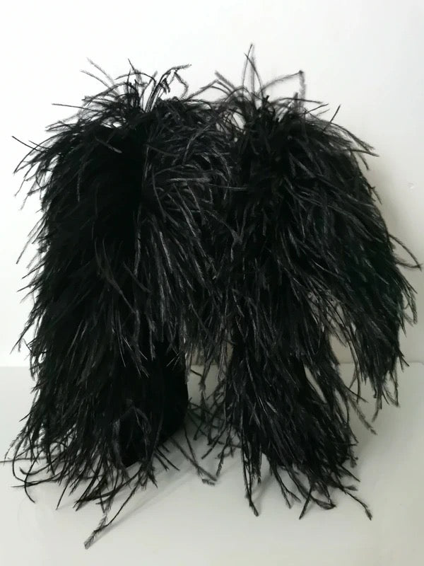 Saint Laurent Zizi Feather Runway Boots - 39