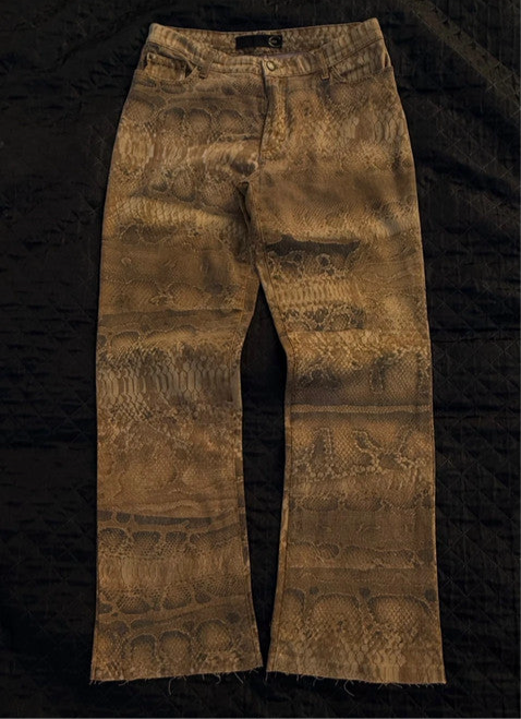 Cavalli Snakeprint jeans - M