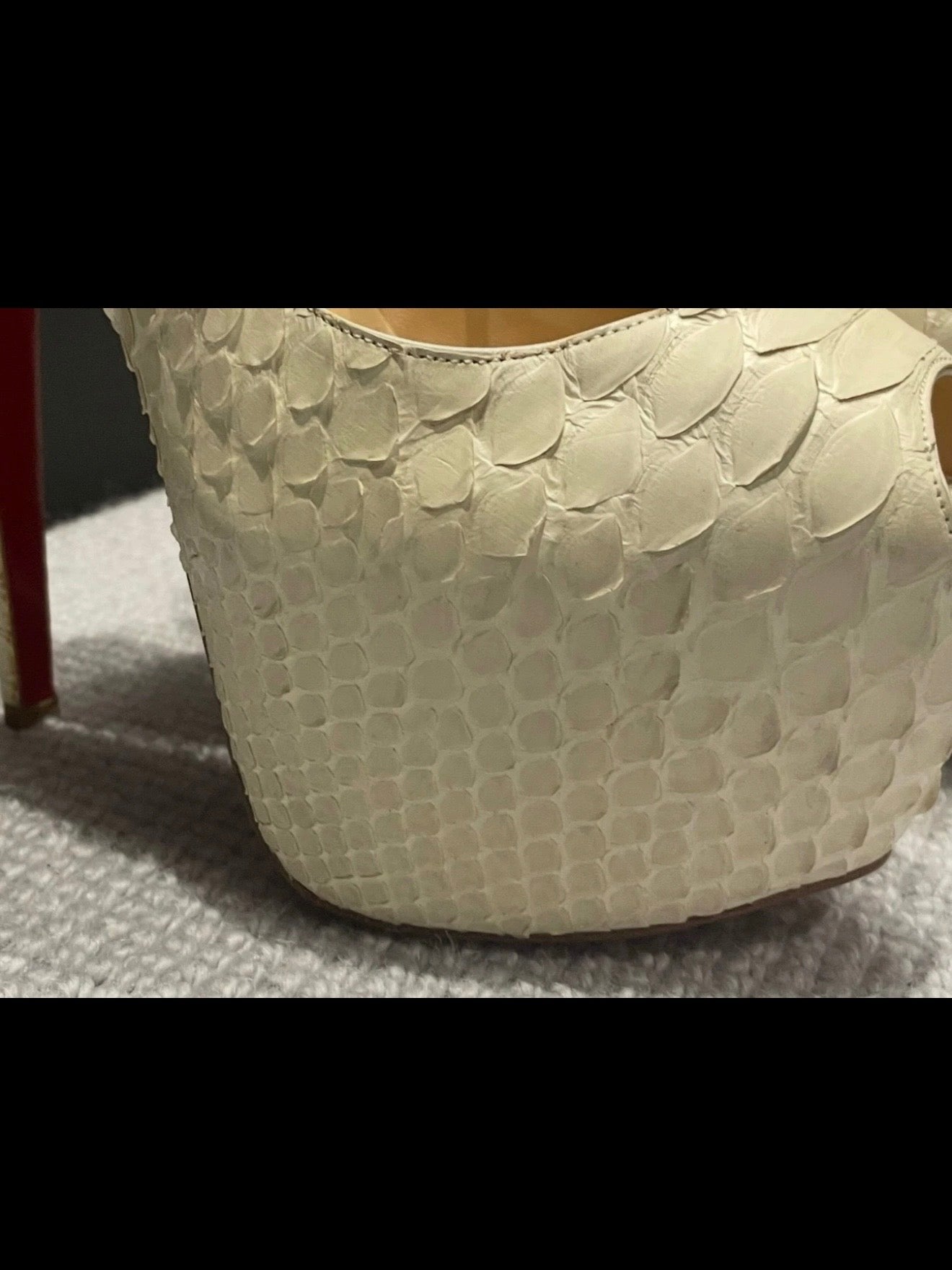 Christian Louboutin Lady Highness Python Heels - 39
