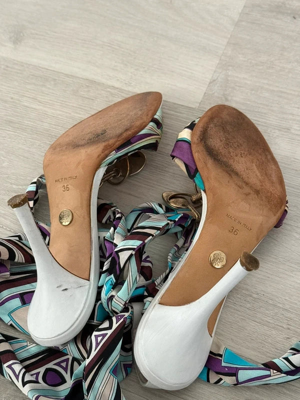 Emilio Pucci Lace Up Heels - 36/36.5