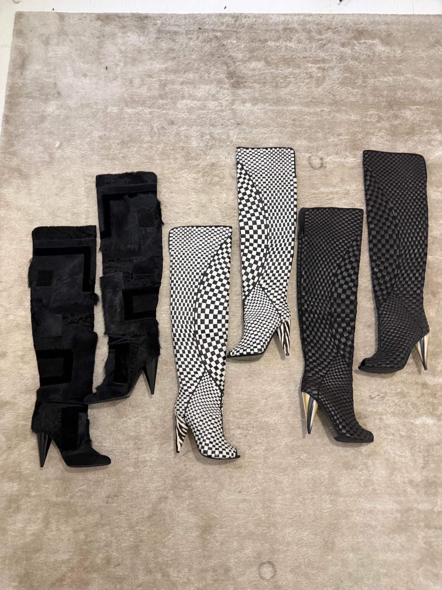 Tom Ford Patchwork Runway Boots - 38.5/39