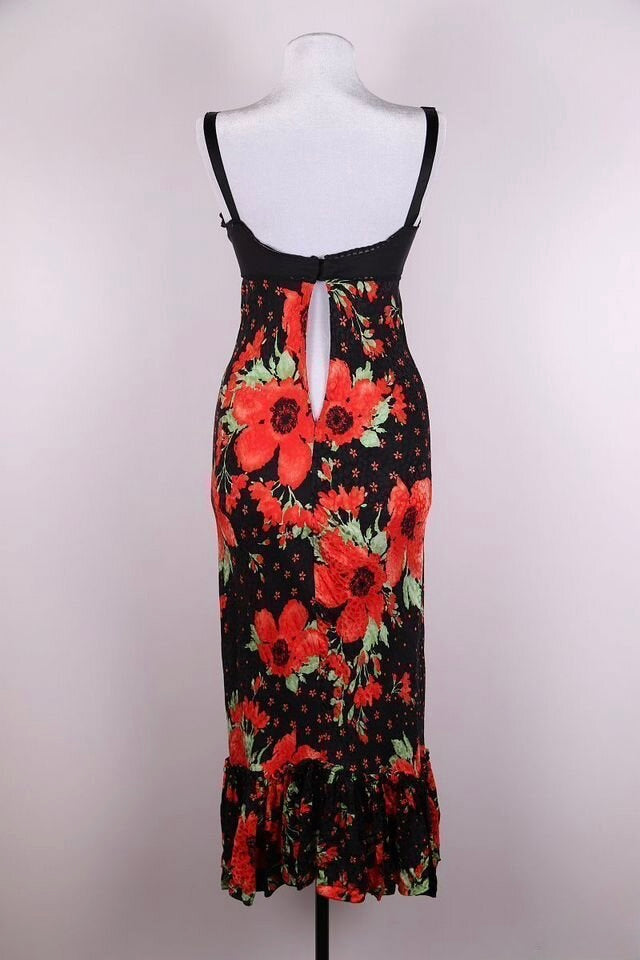 Dolce & Gabbana Silk Poppy Dress - S