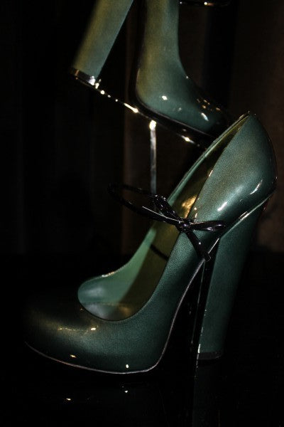Louis Vuitton Mary Fetish Pump Dark Green - 37