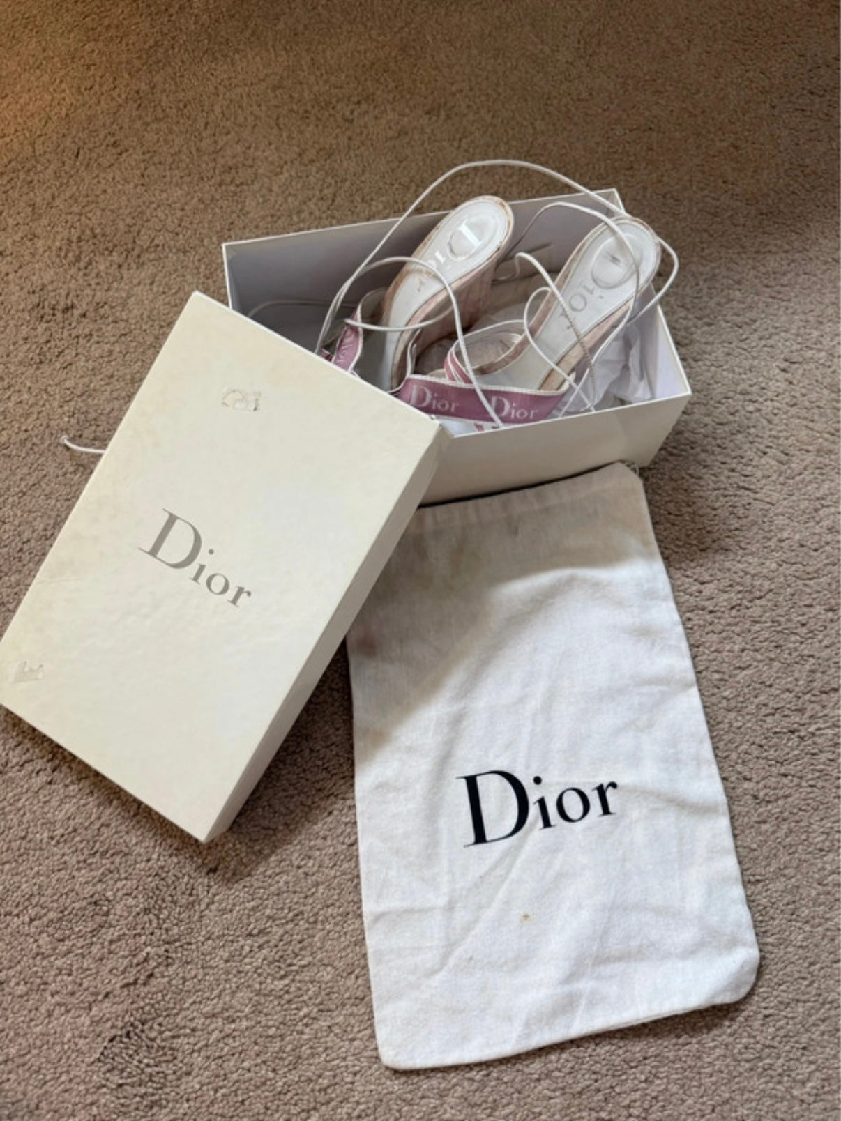 Dior Trotter Monogram Wedges - 40.5