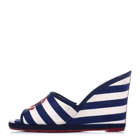 Chanel Sailor Platform Wedges - 41