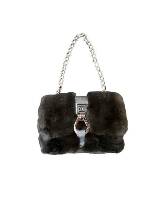 Chanel Fur Chain Bag