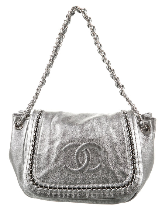 Chanel Silver Shoulder Bag