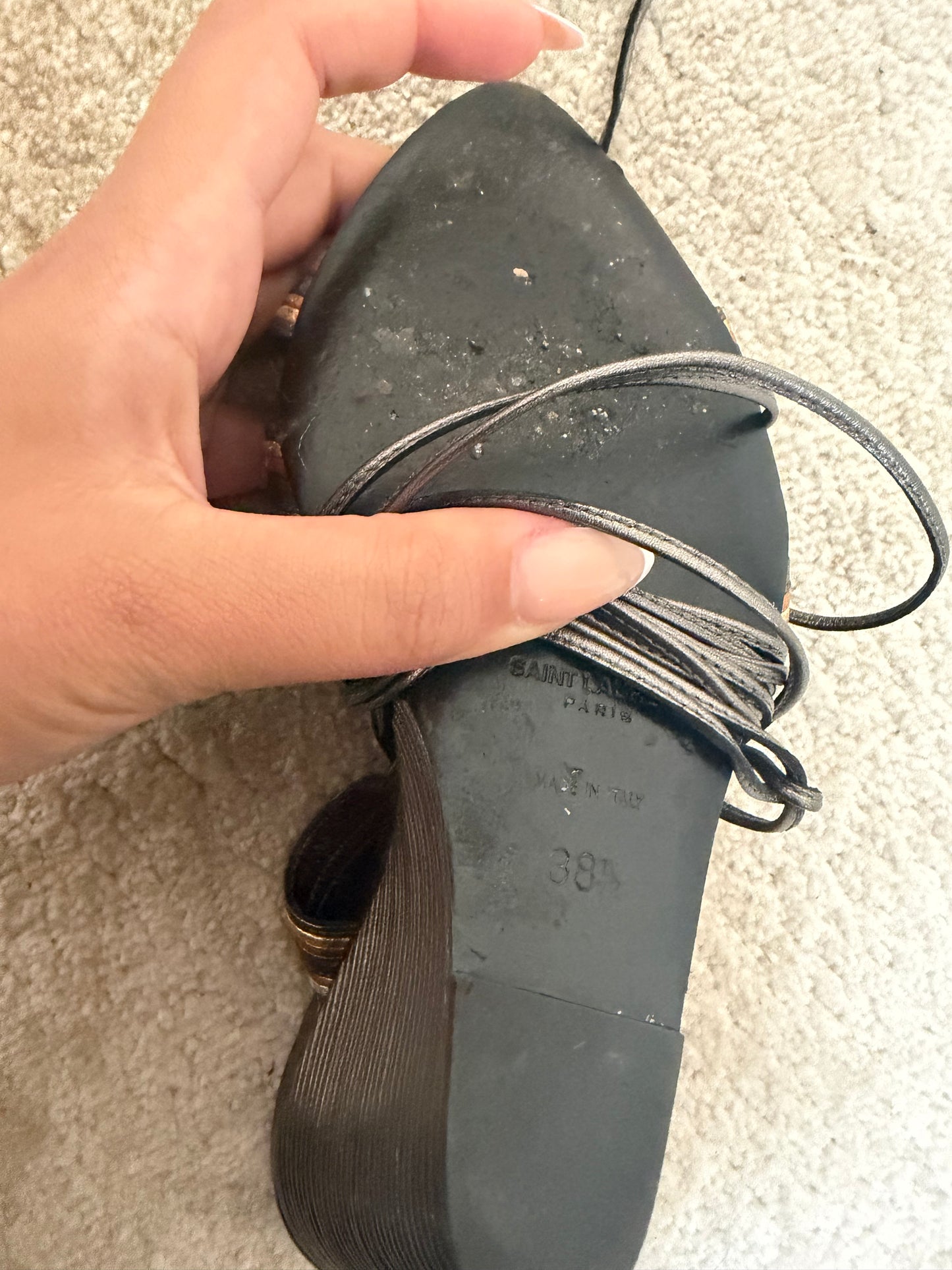 Saint Laurent Talitha Wedges - 38/38.5