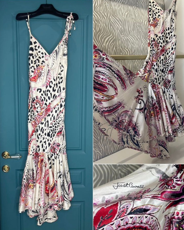Cavalli 2000s Satin Dress - S